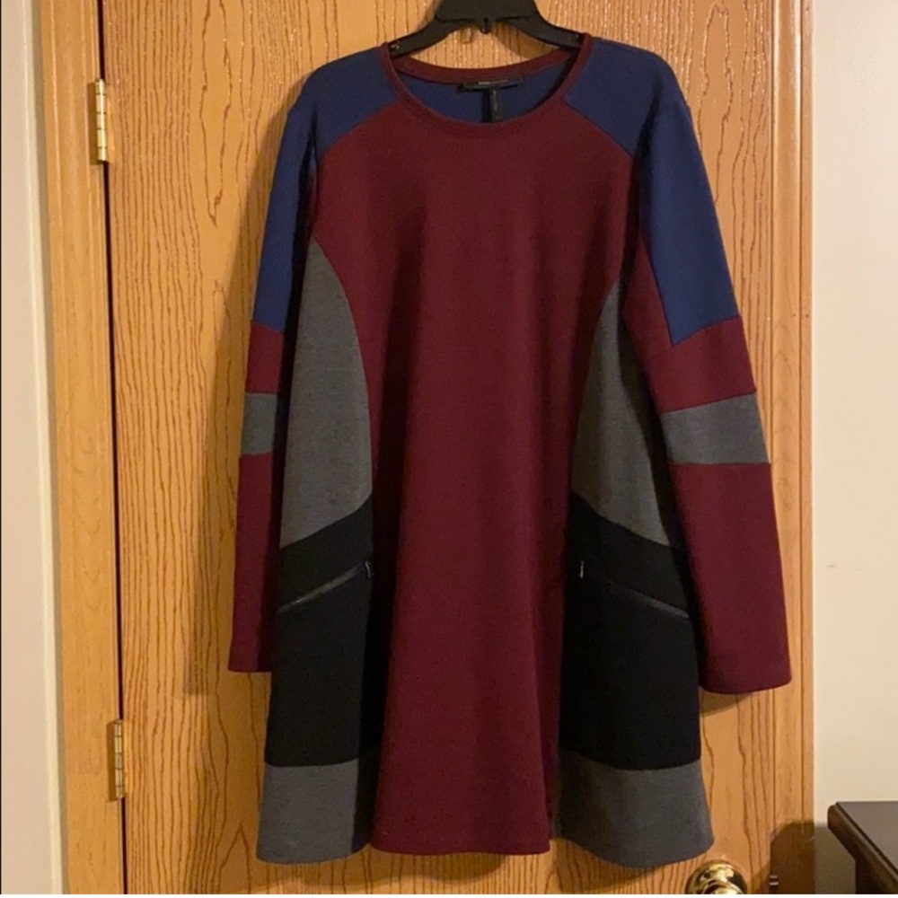 BCBGMaxazria Gigi Colorblocked Dress